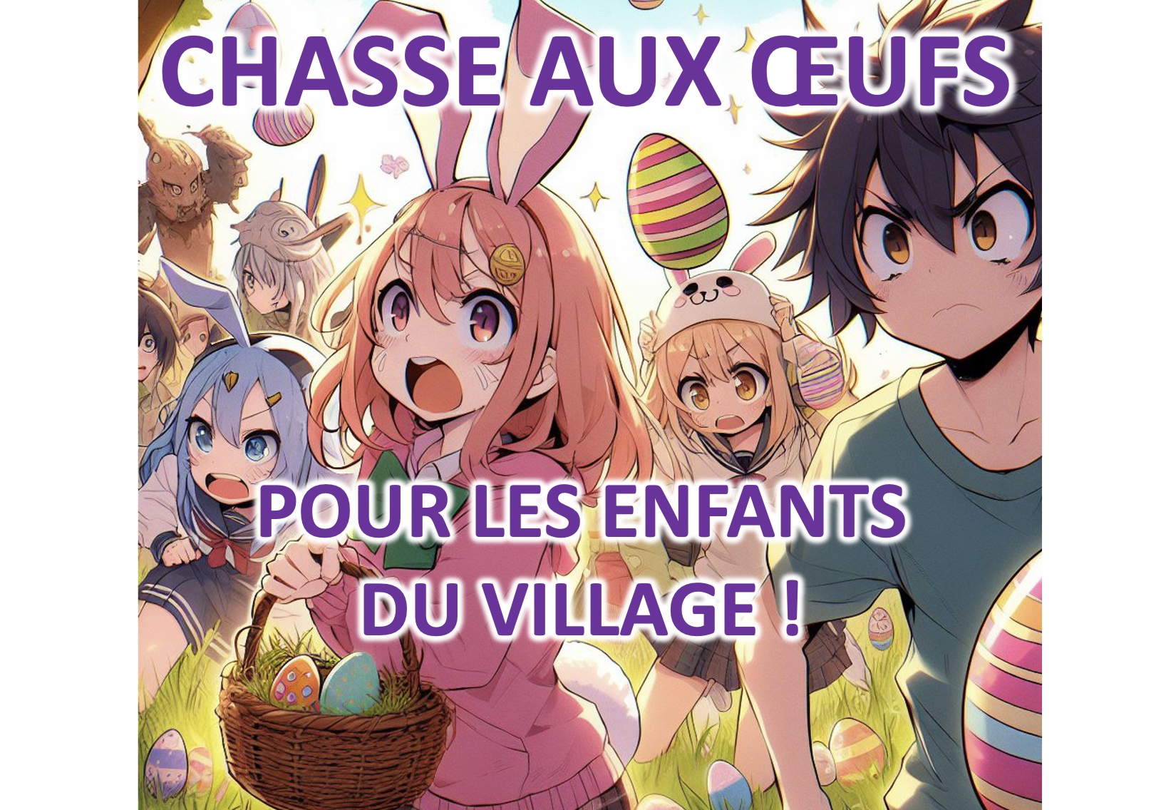 Chasse aux oeufs à la salle des fêtes