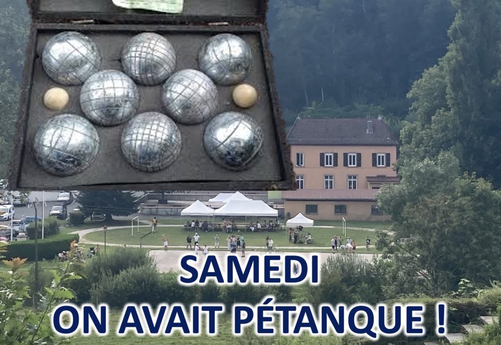 SAMEDI, C’ÉTAIT PÉTANQUE