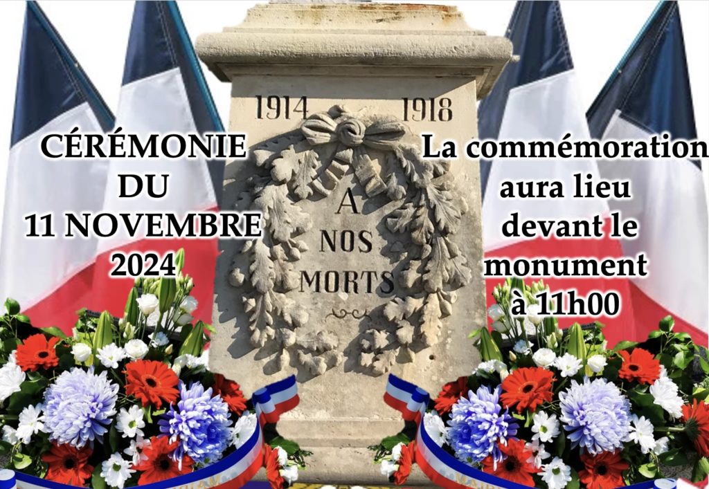 CÉRÉMONIE DU 11 NOVEMBRE